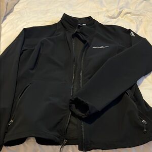 Eddie Bauer Black Performance Jacket with Water-Resistant Fabric